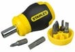 Atsuktuvas su įpjovomis Stanley 0-66-357 / PH 6 bitų, juodas / geltonas, 7 dalių rinkinys kaina ir informacija | Mechaniniai įrankiai | pigu.lt