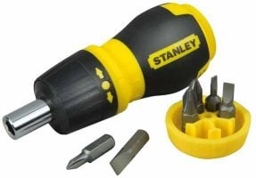 Atsuktuvas Stanley 066358, kelių bitų tvirtas kaina ir informacija | Mechaniniai įrankiai | pigu.lt