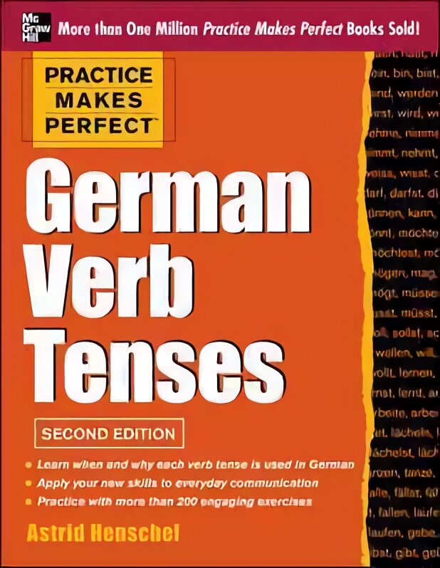 Practice Makes Perfect German Verb Tenses: With 200 Exercises plus Free Flashcard App 2nd edition kaina ir informacija | Užsienio kalbos mokomoji medžiaga | pigu.lt