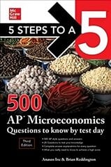 5 Steps to a 5: 500 AP Microeconomics Questions to Know by Test Day, Third Edition 3rd edition цена и информация | Книги по экономике | pigu.lt