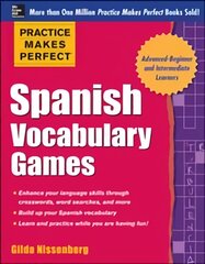 Practice Makes Perfect Spanish Vocabulary Games kaina ir informacija | Užsienio kalbos mokomoji medžiaga | pigu.lt