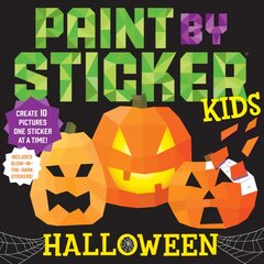 Paint by Sticker Kids: Halloween: Create 10 Pictures One Sticker at a Time! Includes Glow-in-the-Dark Stickers kaina ir informacija | Knygos mažiesiems | pigu.lt