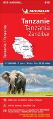 Tanzania & Zanzibar - Michelin National Map 810: Map kaina ir informacija | Kelionių vadovai, aprašymai | pigu.lt