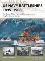 US Navy Battleships 1895-1908: The Great White Fleet and the beginning of US global naval power kaina ir informacija | Socialinių mokslų knygos | pigu.lt