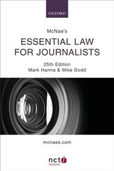 McNae's Essential Law for Journalists 25th Revised edition цена и информация | Книги по экономике | pigu.lt