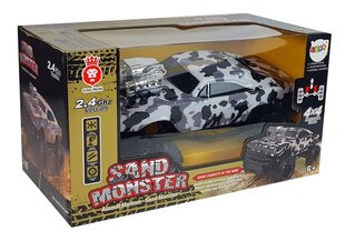 Nuotoliniu būdu valdomas automobilis Sand Monster Camo, baltas kaina ir informacija | Žaislai berniukams | pigu.lt