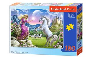 Пазл Castorland My Friend Unicorn, 180 деталей цена и информация | Пазлы | pigu.lt