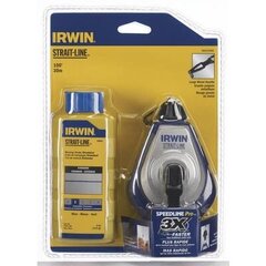 Kalkinis žymeklis „IRWIN" 3x30 m + kalkės kaina ir informacija | Mechaniniai įrankiai | pigu.lt