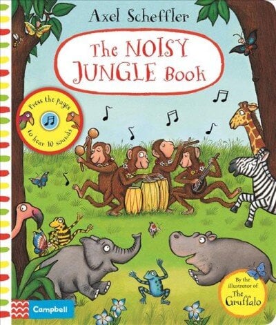 Noisy Jungle Book: A press-the-page sound book kaina ir informacija | Knygos mažiesiems | pigu.lt