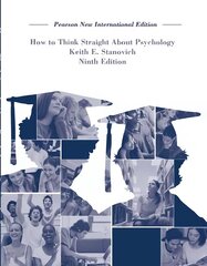 How To Think Straight About Psychology: Pearson New International Edition 9th edition цена и информация | Книги по социальным наукам | pigu.lt