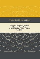 Elementary Differential Equations with Boundary Value Problems: Pearson New International Edition 6th edition kaina ir informacija | Ekonomikos knygos | pigu.lt