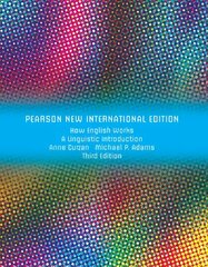 How English Works: A Linguistic Introduction: Pearson New International Edition 3rd edition kaina ir informacija | Užsienio kalbos mokomoji medžiaga | pigu.lt