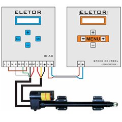 Контроллер привода воздухозаборника с потенциометром Eletor IC-AC, 230 В переменного тока, 2A, управление 0-10 В, правый/левый выход цена и информация | Аксессуары для вентиляционного оборудования | pigu.lt