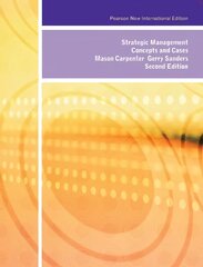 Strategic Management: Concepts and Cases: Pearson New International Edition 2nd edition цена и информация | Книги по экономике | pigu.lt
