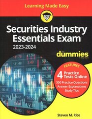 Securities Industry Essentials Exam 2023-2024 For Dummies with Online Practice 3rd ed. kaina ir informacija | Ekonomikos knygos | pigu.lt