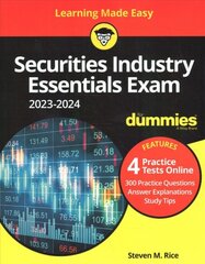 Securities Industry Essentials Exam 2023-2024 For Dummies with Online Practice 3rd ed. цена и информация | Книги по экономике | pigu.lt