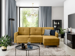 Мягкий уголок NORE Roxi, желтый цвет цена и информация | Угловые диваны | pigu.lt