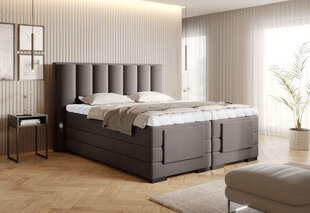 Кровать NORE Veros, 140x200 см, коричневая цена и информация | Кровати | pigu.lt