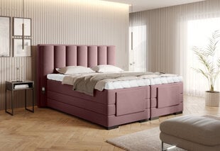 Кровать NORE Gojo 101, 140x200 см, розовая цена и информация | Кровати | pigu.lt