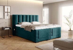 Кровать NORE Veros, 140x200 см, синяя цена и информация | Кровати | pigu.lt