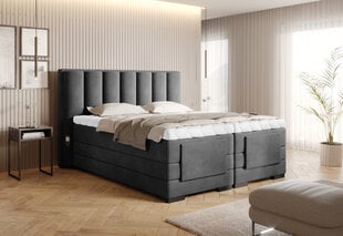 Кровать NORE Loco 06, 160x200 см, серая цена и информация | Кровати | pigu.lt