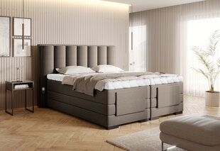 Кровать NORE Veros, 160x200 см, коричневая цена и информация | Кровати | pigu.lt