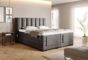 Кровать NORE Loco 04, 180x200 см, серая цена и информация | Кровати | pigu.lt