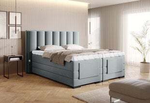 Кровать NORE Veros, 180x200 см, серая цена и информация | Кровати | pigu.lt