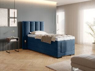Кровать NORE Veros, 90x200 см, синяя цена и информация | Кровати | pigu.lt