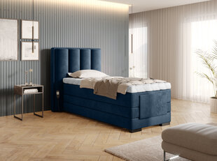 Кровать NORE Veros, 90x200 см, синяя цена и информация | Кровати | pigu.lt