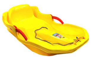 Детские пластиковые санки с ручными тормозами, цвет: жёлтый, SPEED BOB (6685) 5469 цена и информация | Санки | pigu.lt