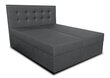 Kontinentinė lova Platinum, 140x200 cm, tamsiai pilka цена и информация | Lovos | pigu.lt
