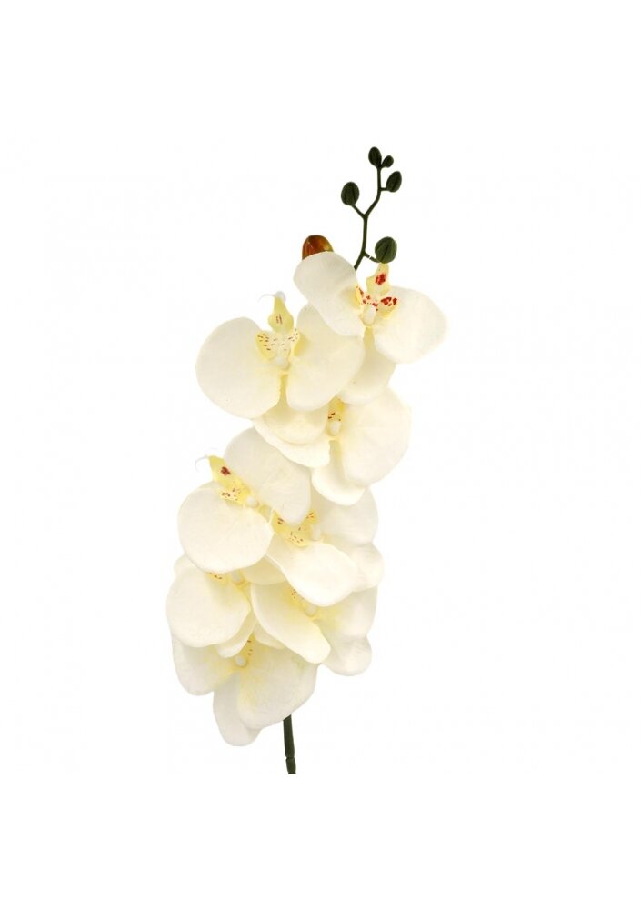 Dirbtinė gėlė orchidėja (gelsva), 90 cm kaina ir informacija | Dirbtinės gėlės | pigu.lt