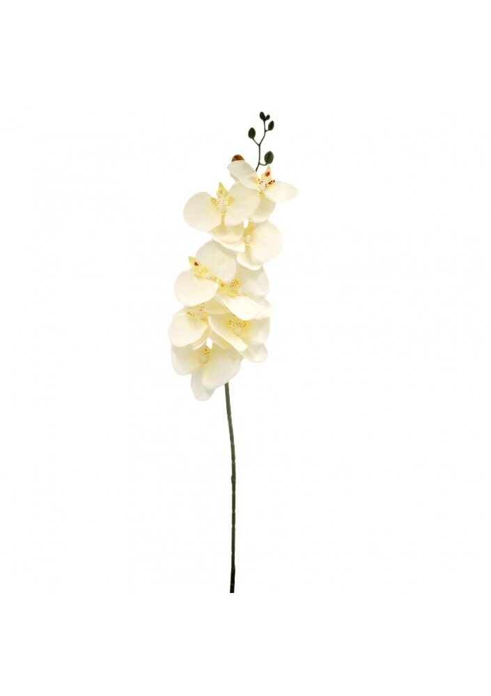 Dirbtinė gėlė orchidėja (gelsva), 90 cm kaina ir informacija | Dirbtinės gėlės | pigu.lt