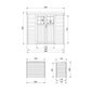 Medinis sodo namelis su grindimis Timbela M311F - A200 x 204 x 142 cm, rudas kaina ir informacija | Sodo nameliai, malkinės, pastogės | pigu.lt