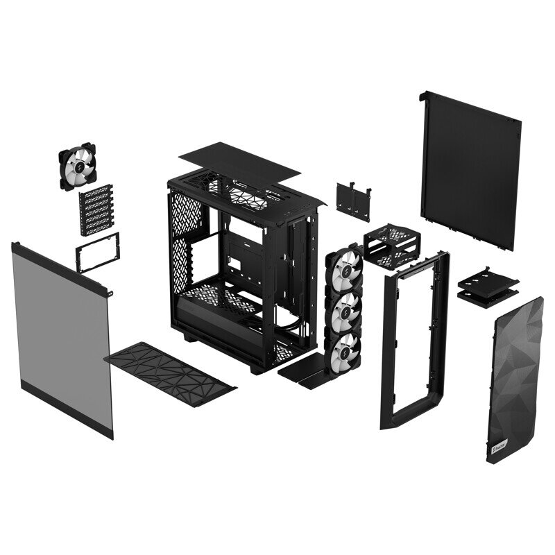 Fractal Design Meshify 2 Compact Lite kaina ir informacija | Korpusai | pigu.lt