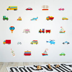 Машинки, наклейки на стену в детскую комнату цена и информация | Интерьерные наклейки | pigu.lt