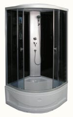 Ketursienė dušo kabina R8804B Black and Grey kaina ir informacija | Dušo kabinos | pigu.lt