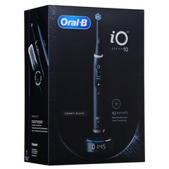 ORAL-B iO Series 10 Cosmic Black Электрическая зубная щетка + зарядное устройство iO Sense Black цена и информация | Электрические зубные щетки | pigu.lt