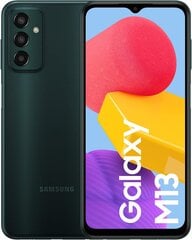 Смартфон Samsung Galaxy M13, 4/128 Гб, Dual SIM, зелёный цена и информация | Мобильные телефоны | pigu.lt