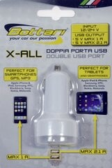 Automobilinis USB pakrovėjas Bottari X-ALL 1, 2.1A kaina ir informacija | Krovikliai telefonams | pigu.lt