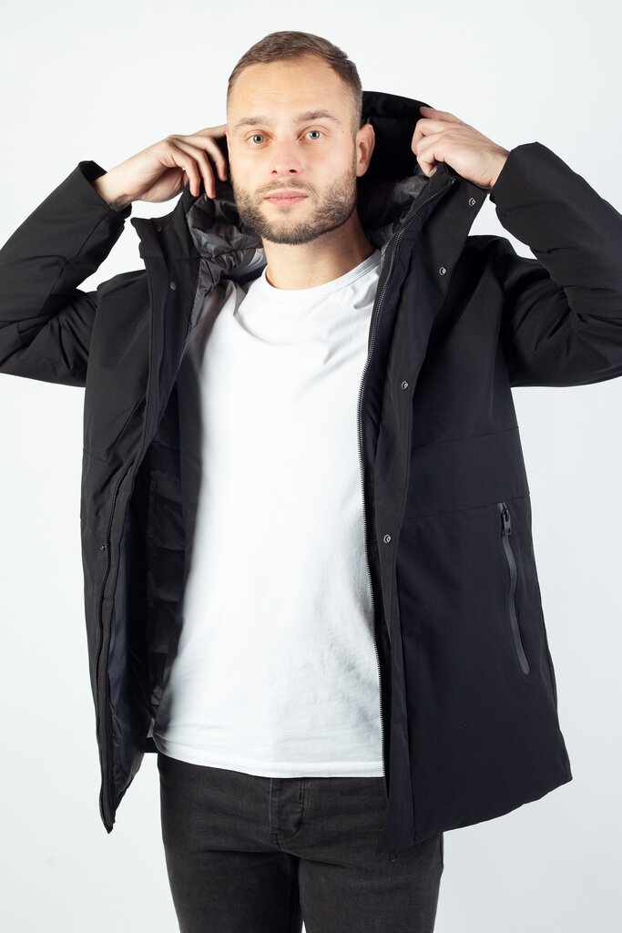 Jack&Jones vyriška striukė 12213852BLACK kaina ir informacija | Vyriškos striukės | pigu.lt