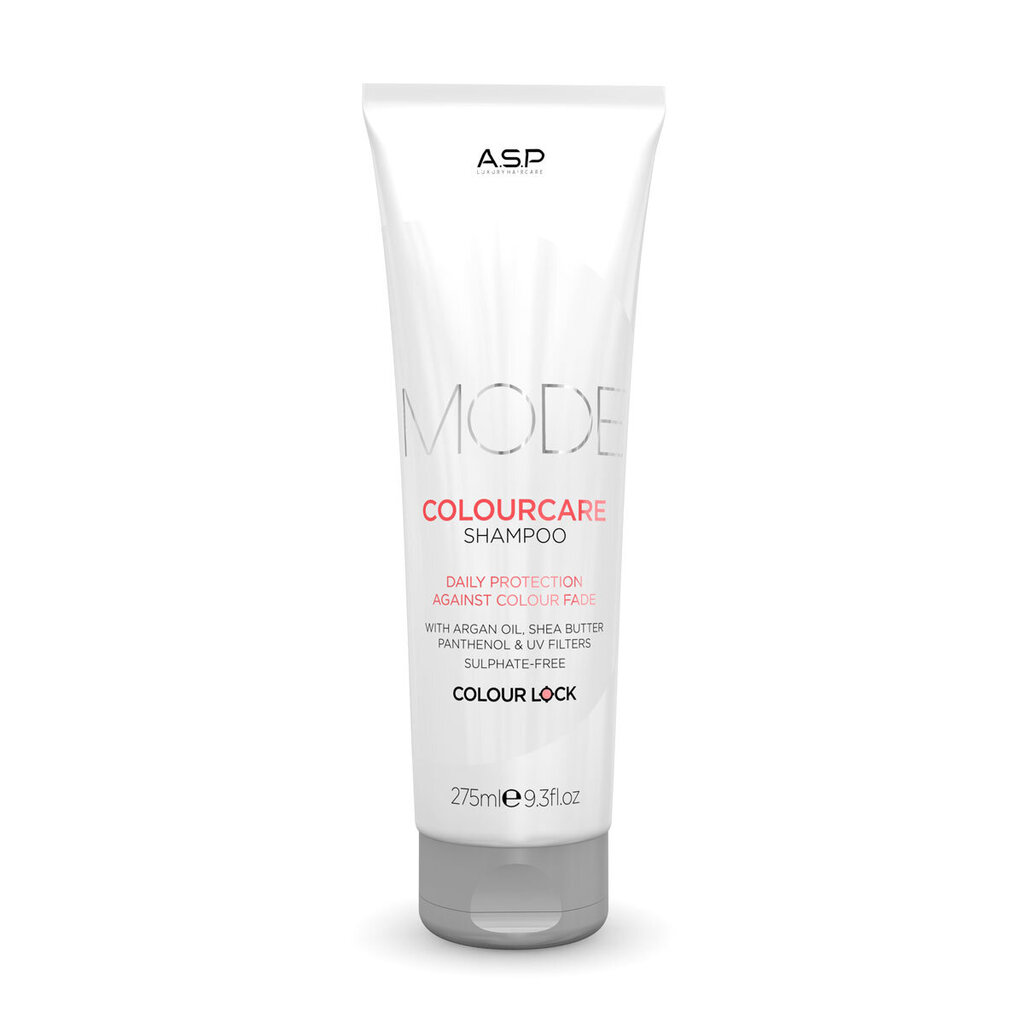 Dažytų plaukų šampūnas ASP Mode Colourcare Shampoo, 275ml kaina ir informacija | Šampūnai | pigu.lt