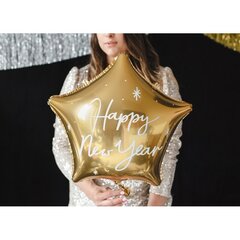 Folinis balionas auksinė Žvaigždė Happy New Year цена и информация | Шарики | pigu.lt
