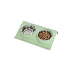 Набор из двух таз с подкладкой для кошек и собак цена и информация | Миски, ящики для корма | pigu.lt