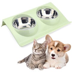 Dubenėlių su pagalvėle rinkinys katėms ir šunims kaina ir informacija | Dubenėliai, dėžės maistui | pigu.lt