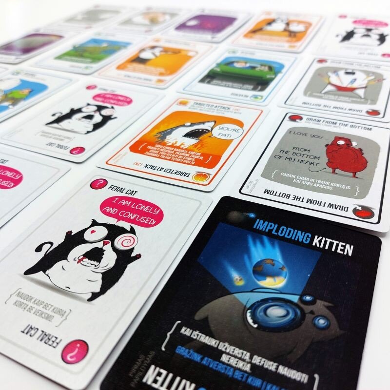 Stalo žaidimo Exploding Kittens papildymas Imploding Kittens, LT kaina ir informacija | Stalo žaidimai, galvosūkiai | pigu.lt