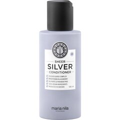 Plaukų kondicionierius neutralizuojantis geltonus tonus Maria Nila Sheer Silver Conditioner, 100ml kaina ir informacija | Balzamai, kondicionieriai | pigu.lt