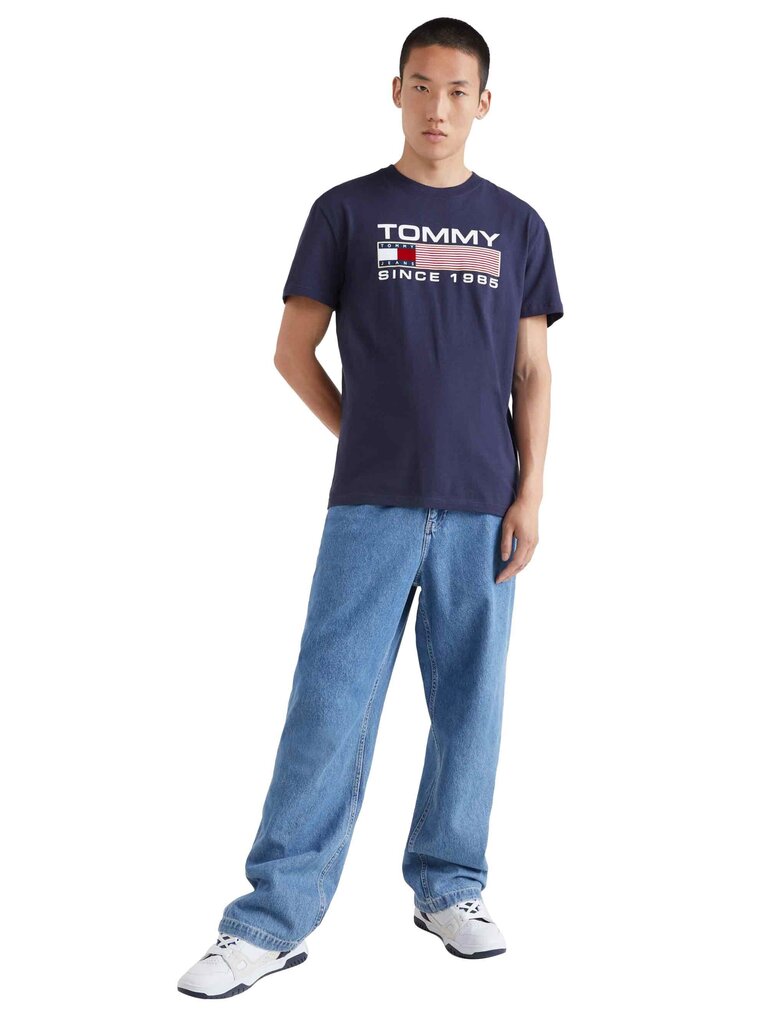 Marškinėliai vyrams Tommy Hilfiger, mėlyni цена и информация | Vyriški marškinėliai | pigu.lt