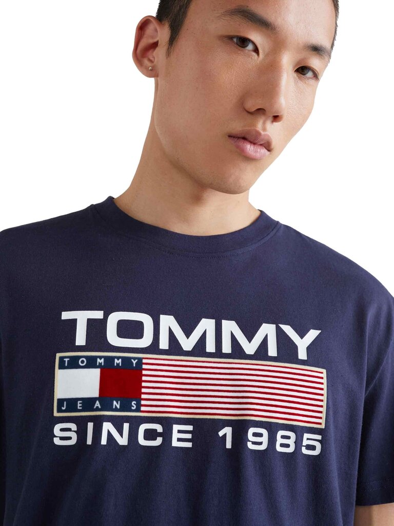 Marškinėliai vyrams Tommy Hilfiger, mėlyni цена и информация | Vyriški marškinėliai | pigu.lt